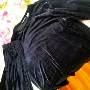 Vintage Velvet Track Suit